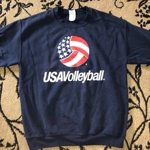 🌟NWOT🌟 Navy blue USA Volleyball crew neck